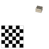 Klein ruitjespatroon rubberstempel (Gestempeld)
