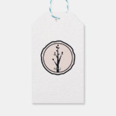 Klein rustieke boom natuur bruiloft aangepaste gun cadeaulabel (Achterkant)