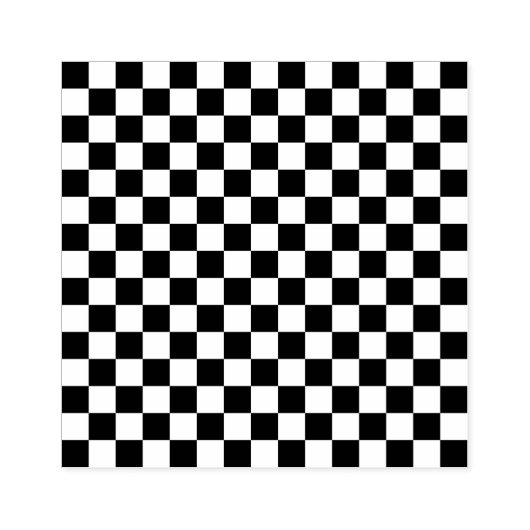 Klein schaakbordpatroon rubberstempel (Afrduk)