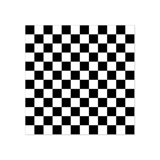 Klein schaakbordpatroon rubberstempel (Afrduk)