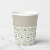 Klein schaal bloemenpatroon papieren bekers (Rechts)