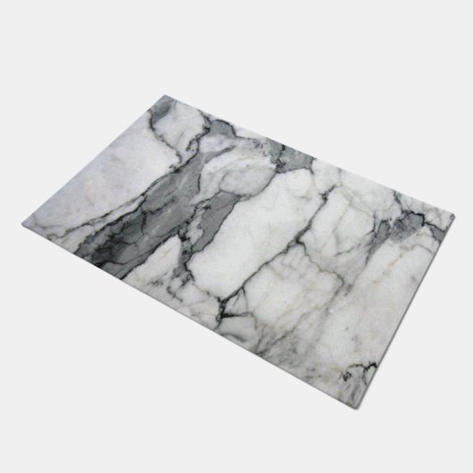 klein schandalig , modern chic grijs marmer deurmat (Schuin)