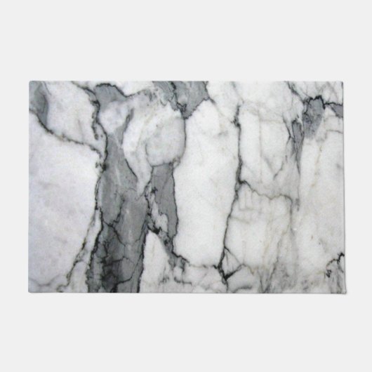 klein schandalig , modern chic grijs marmer deurmat (Voorkant)
