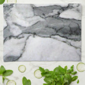 klein schandalig , modern chic grijs marmer theedoek (Gevouwen)