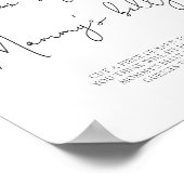 Klein schatje hoe groot is mama's buik spel poster (Hoek)
