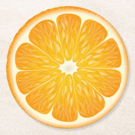 Klein schatje op komst Citroen citroen baby shower Ronde Kartonnen Onderzetter