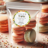 Klein schattig Baby shower Dank u Sticker