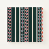 Klein schetsboek met bloemkunst notitieboek (Achterkant)