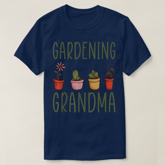 Klein Shirt flower Garden Grandma T-Sh (Design voorkant)