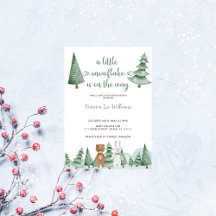 Klein sneeuwvlokje Bosdier Winter Baby Shower