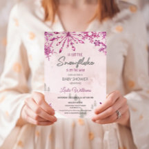 Klein sneeuwvlokje is op komst winter Baby Shower