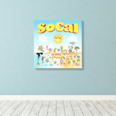 Klein SoCal Canvas Afdruk (Insitu (Houten vloer))