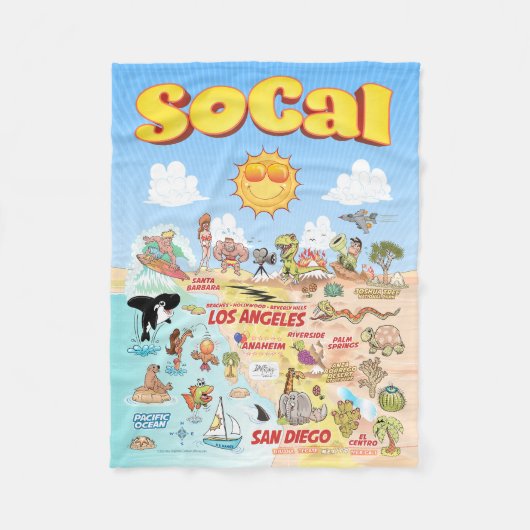 Klein SoCal Fleece Deken (Voorkant)