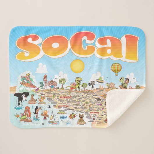 Klein SoCal Sherpa Deken (Voorkant (horizontaal))