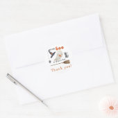 Klein spookje - babyshower bedankt ronde sticker (Envelop)