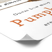 Klein spookje - Hoeveel pompoenen Poster (Hoek)