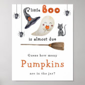 Klein spookje - Hoeveel pompoenen Poster (Voorkant)