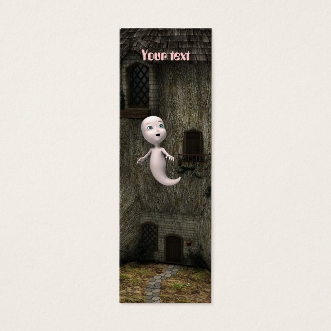 Klein spookje mini visitekaartjes (Voorkant)