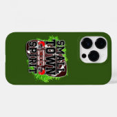 Klein stad geest Football spel Case-Mate iPhone Case (Achterkant (horizontaal))