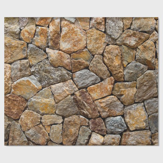 Klein-steenwand  cadeaupapier (Vlak)