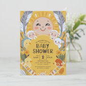 Klein Straaltje Zon Baby Shower Kaart (Staand voorkant)
