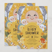 Klein Straaltje Zon Baby Shower Kaart (Voorkant / Achterkant)
