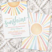 Klein Straaltje Zonneschijn Boho Baby Shower