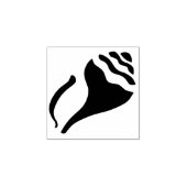 Klein strand gestenciled conch shell ontwerp rubberstempel (Afrduk)
