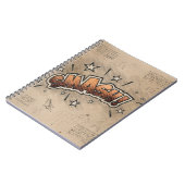 KLEIN!  stripboek Steampunk Pop Notitieboek (Linkerzijde)
