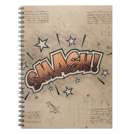 KLEIN!  stripboek Steampunk Pop Notitieboek (Voorkant)
