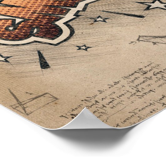 KLEIN! stripboek Steampunk Pop Poster (Hoek)