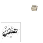 KLEIN!  stripboek Steampunk Pop Rubberstempel (Gestempeld)