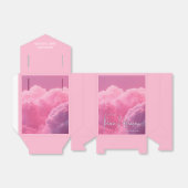 Klein stukje Heaven Pink Baby shower Bedankdoosjes (Uitgevouwen)