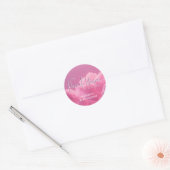 Klein stukje Heaven Pink Baby shower Ronde Sticker (Envelop)