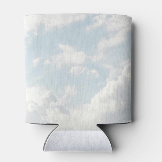 Klein stukje Heaven Sky Blue Baby shower Blikjeskoeler (Achterkant)