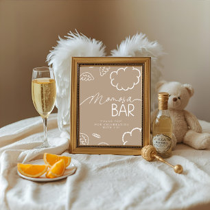 Klein stukje hemel Beige Momosa Bar bord Kaart