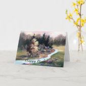 Klein stukje hemel, fijne verjaardag! kaart (Gele Bloem)