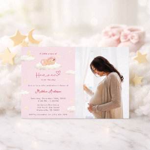 Klein stukje hemel Foto Baby Meisje Shower Kaart