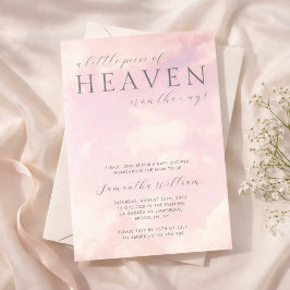 Klein stukje hemel Roze Meisje Baby Shower  Kaart