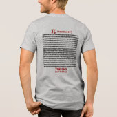 Klein stukje Pi Tri-Blend Shirt (Achterkant)