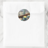 Klein stukje ronde sticker (Tas)