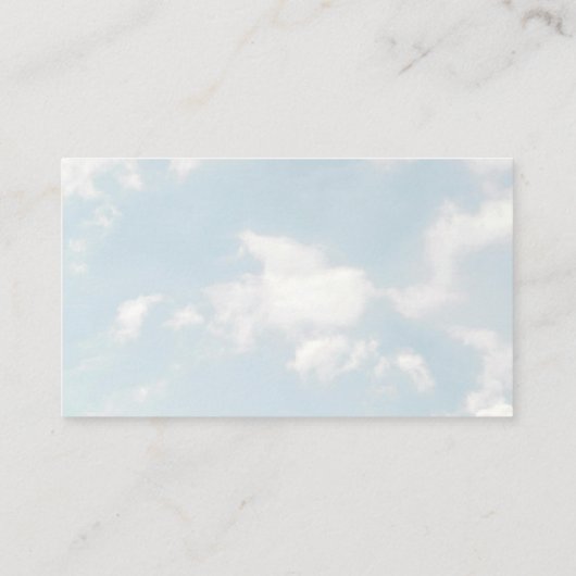 Klein stukje van de hemel Baby shower dromerig Informatiekaartje (Achterkant)