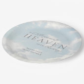 Klein stukje van de hemel Baby shower dromerig Papieren Bordje (Gekanteld)