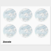 Klein stukje van de hemel Baby shower dromerig Ronde Sticker (Vel)