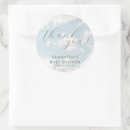 Klein stukje van de hemel Baby shower dromerig Ronde Sticker