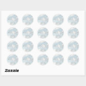 Klein stukje van de hemel Baby shower dromerig Ronde Sticker (Vel)