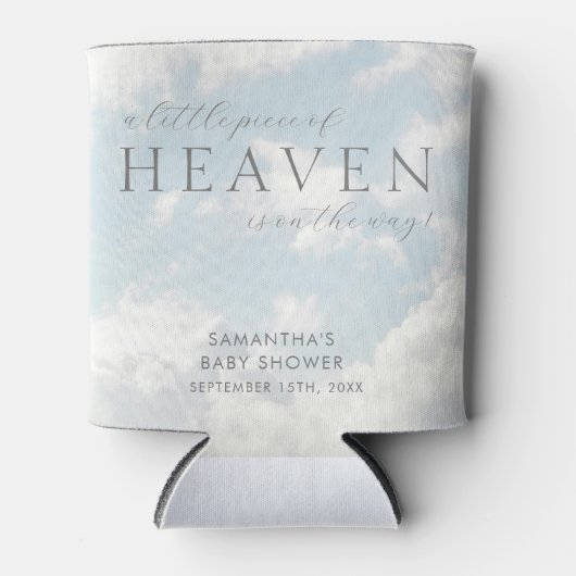 Klein stukje van de hemel Baby shower Eenvoudig Blikjeskoeler (Voorkant)
