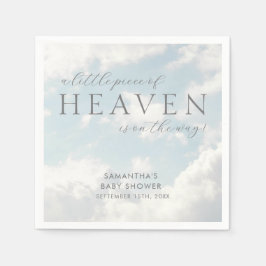 Klein stukje van de hemel Baby shower Eenvoudig Servet