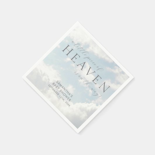 Klein stukje van de hemel Baby shower Eenvoudig Servet (Hoek)