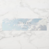 Klein stukje van de hemel Baby shower Eenvoudig Waterfles Etiket (Enkel label)